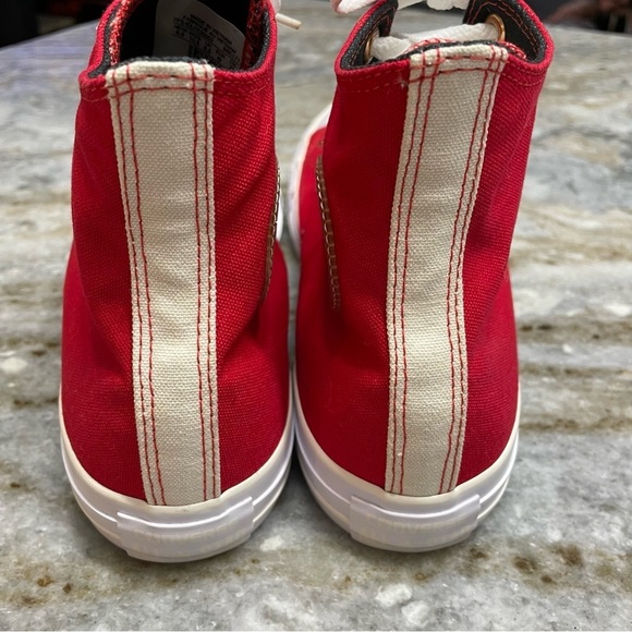 NEW Chuck Taylor All Star Converse High Top Red Sneakers Unisex M 8.5 W 10.5 - Picture 10 of 12